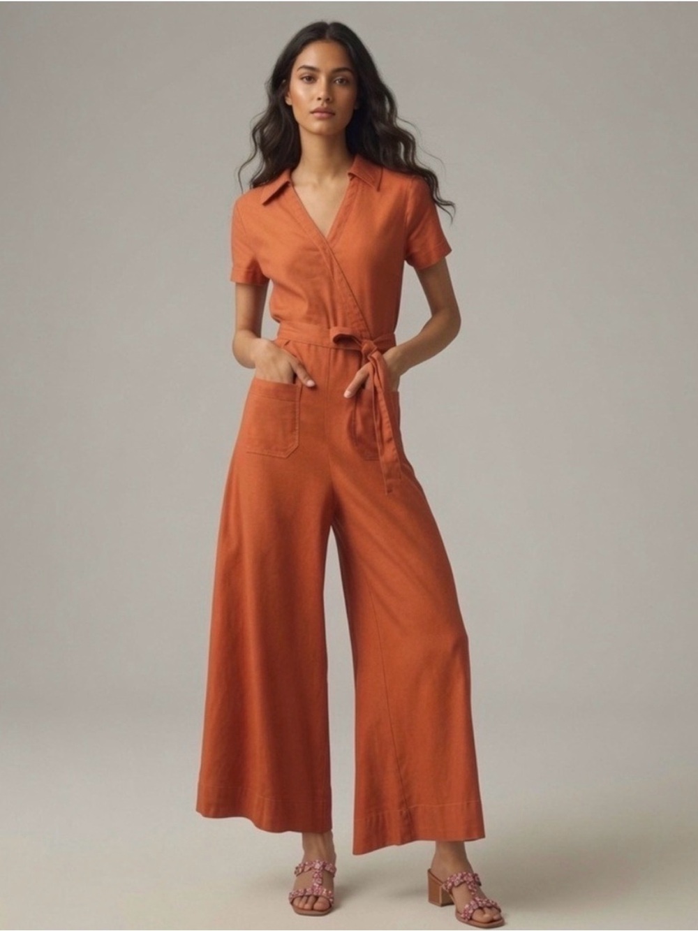 Maeve Anthropologie Colette Wide Leg Jumpuit - NWOT - Picture 4 of 4